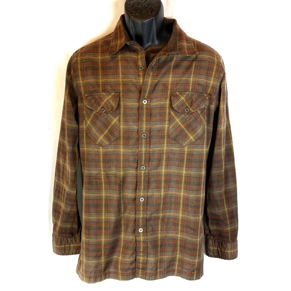 Kuhl Other - Kuhl Mountain Grown Brown/Yellow Plaid LS Shirt Md